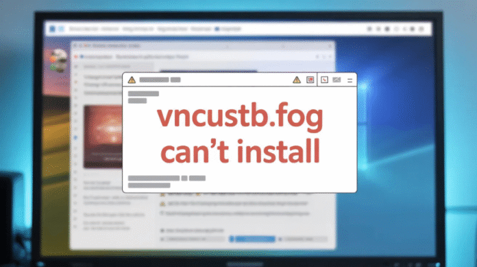 VNCUSTB.FOG Can’t Install